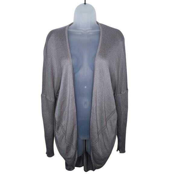 Lululemon Sweater Wrap Cardigan Pointelle 4 Mauve Transformation? Long Ribbed - Picture 1 of 7